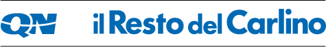 Logo del quotidiano italiano 'il Resto del Carlino' con testo blu su sfondo bianco.