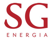 Logo di SG Energia, azienda nel settore energetico, con design semplice e moderno.