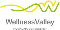 Logo di Wellness Valley, promuove il benessere in Romagna.